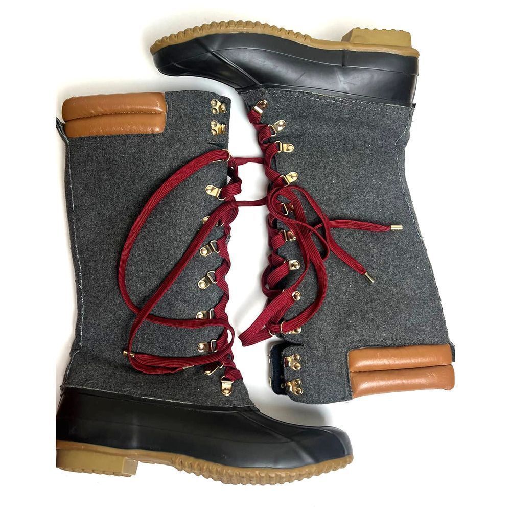 JOIE Demelza Winter Rain Boots in Charcoal Sz. 39 (US 9)